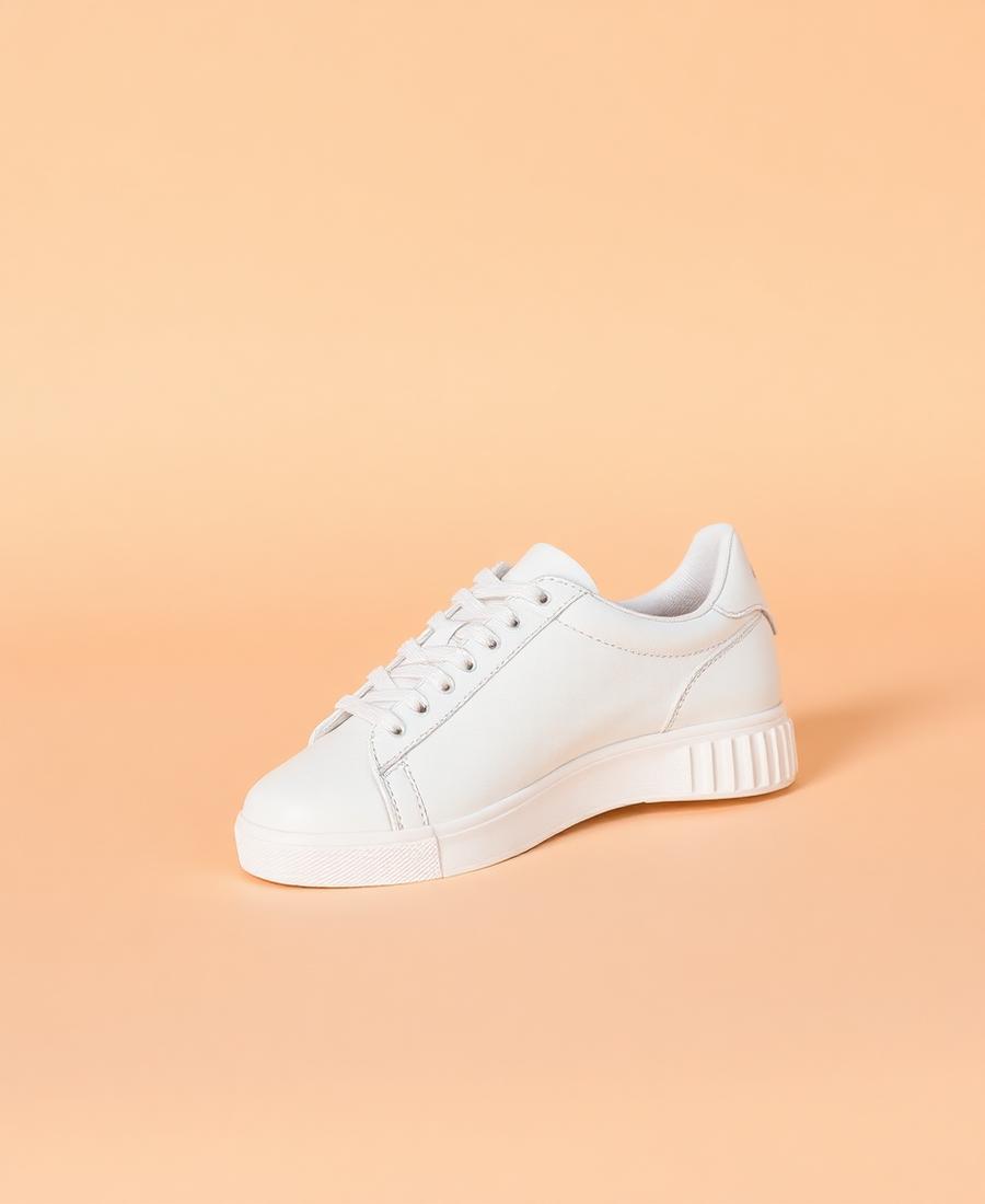 Minimal leren sneaker
